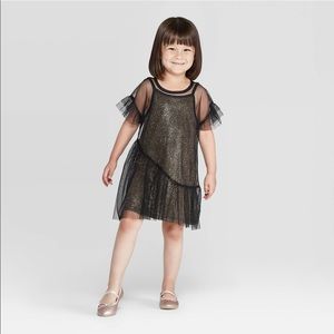 Glittery overlay dress- Art Class 5T